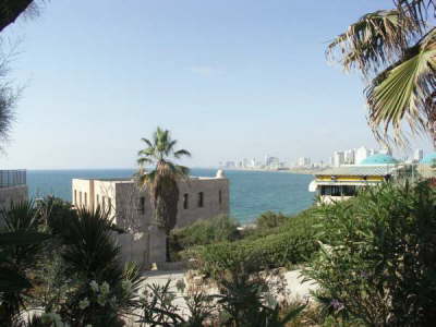 Blick auf Tel Aviv von Jaffa aus