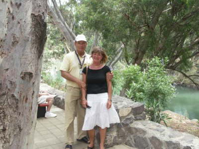 Gisela und Uwe am Jordan